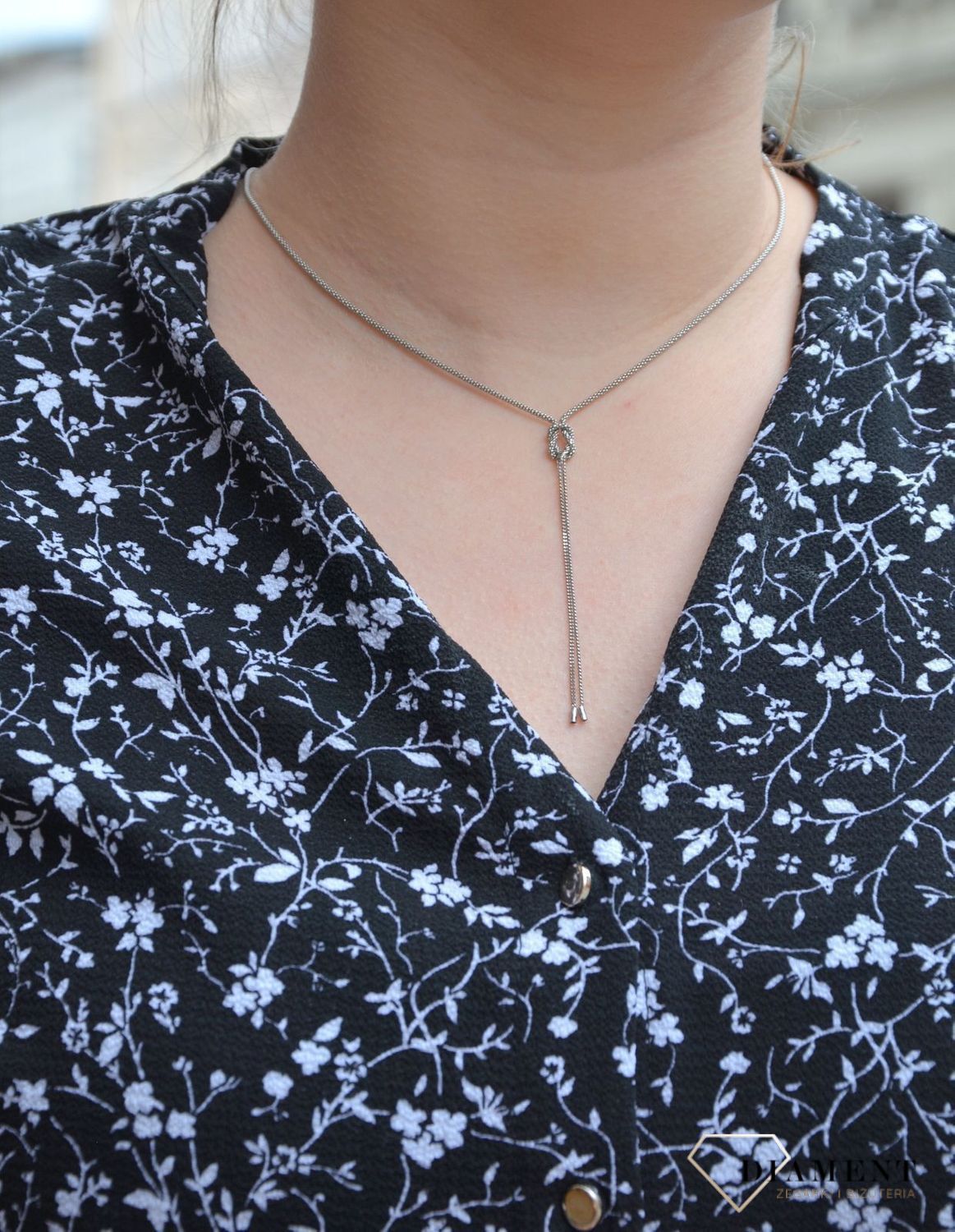 Naszyjnik srebrny supełek Dall'Acqua NSZ 000000 121 925.JPG